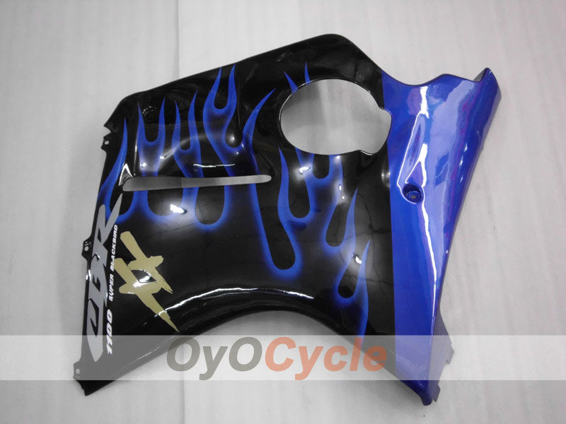 Injection Fairing kit for 96-07 CBR1100XX - Blue, Black - Flame #OYO87905045