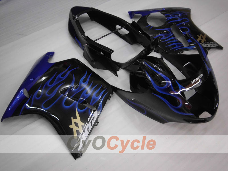Injection Fairing kit for 96-07 CBR1100XX - Blue, Black - Flame #OYO87905045