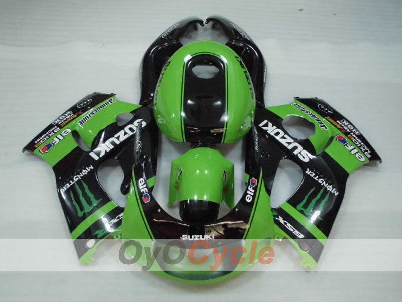 Fairing kit for 97-00 Suzuki GSXR600 - Green, Black - Customize #OYO87905055 Secondary image