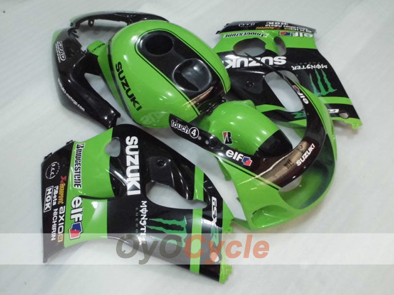 Fairing kit for 96-99 Suzuki GSXR750 - Green, Black - Customize #OYO87905069 Main image