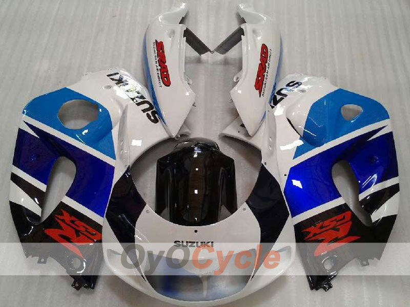 Fairing kit for 96-99 Suzuki GSXR750 - Blue, White - Factory Style #OYO87905074 Secondary image