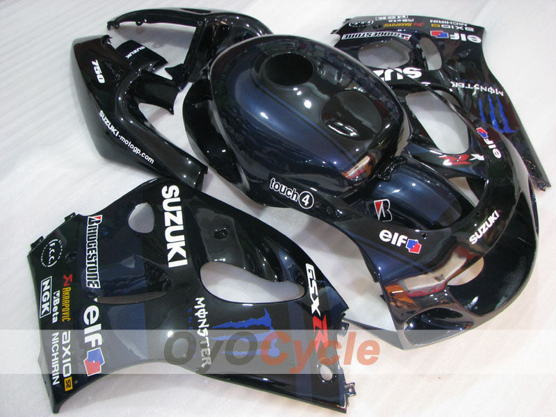 Fairing kit for 96-99 Suzuki GSXR750 - Black - Customize #OYO87905075 Main image