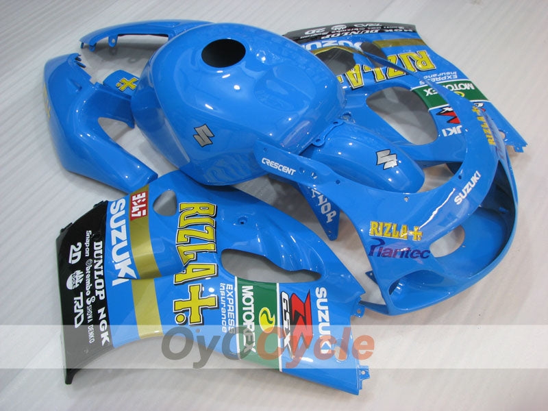 Fairing kit for 97-00 Suzuki GSXR600 - Blue, Black - MOTUL, Rizla+ #OYO87905063 Main image