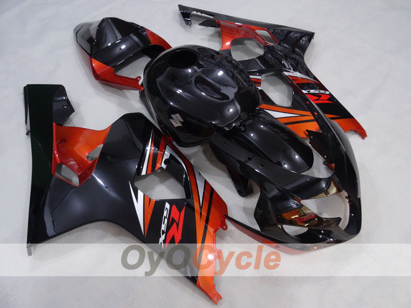 Injection Fairing kit for 04-05 GSX R750 - Orange, Black - Factory Style #OYO87905268 Main image