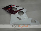 Injection Fairing kit for 04-05 GSX R750 - Red Wine Color, White - Factory Style #OYO87905275