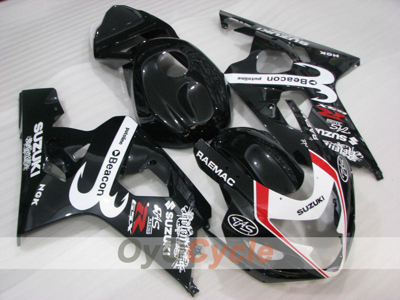 Injection Fairing kit for 04-05 GSX R750 - Black - Beacon #OYO87905281 Main image