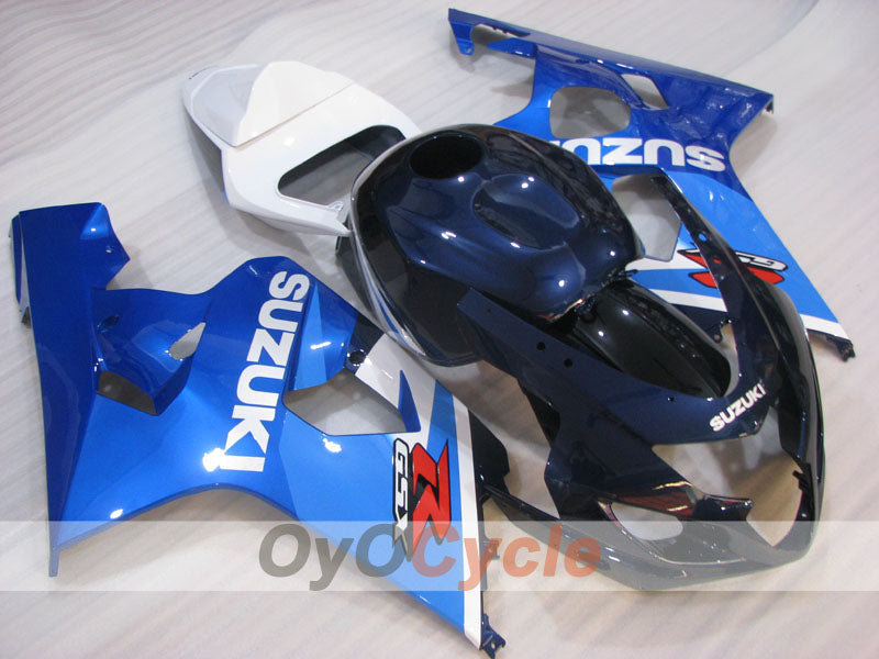 Injection Fairing kit for 04-05 GSX R750 - Blue, White - Factory Style #OYO87905291 Main image