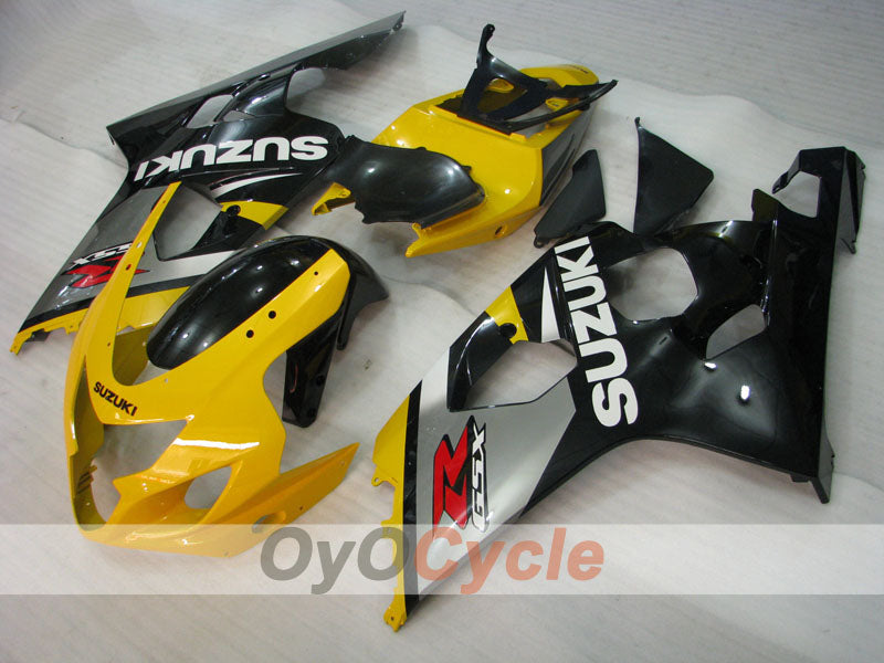 Injection Fairing kit for 04-05 GSXR600 - Yellow, Black - Factory Style #OYO87905253 Main image