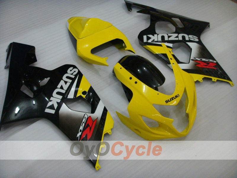 Injection Fairing kit for 04-05 GSXR600 - Yellow, Black - Factory Style #OYO87905257