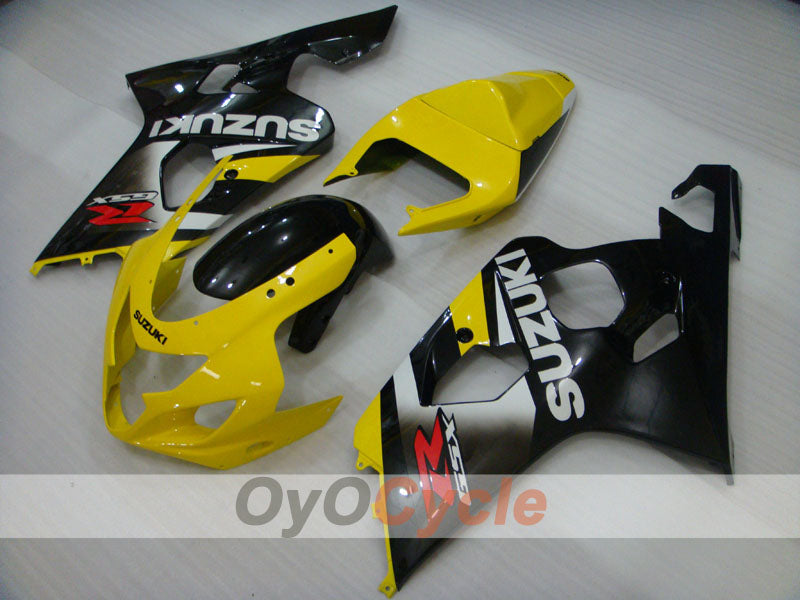 Injection Fairing kit for 04-05 GSX R750 - Yellow, Black - Factory Style #OYO87905297 Main image