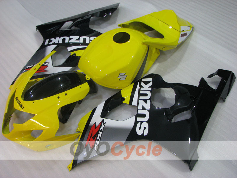 Injection Fairing kit for 04-05 GSX R750 - Yellow, Black - Factory Style #OYO87905299 Main image