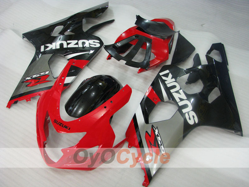 Injection Fairing kit for 04-05 GSX R750 - Red, Black - Factory Style #OYO87905300 Main image
