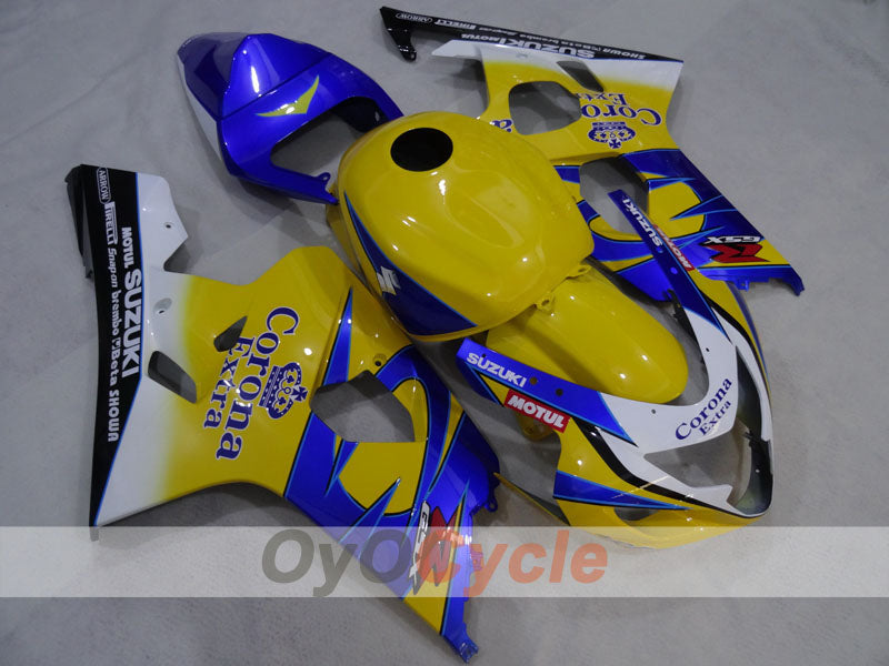 Injection Fairing kit for 04-05 GSX R750 - Yellow, Blue - Corona #OYO87905285 Main image