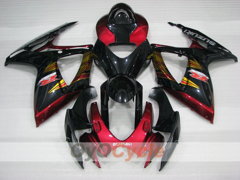 Injection Fairing kit for 06-07 GSX R750 - Red, Black - Factory Style #OYO87905339