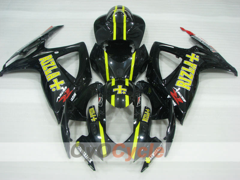 Injection Fairing kit for 06-07 GSX R750 - Yellow, Black - Rizla+ #OYO87905340 Secondary image