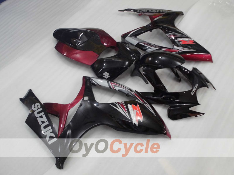 Injection Fairing kit for 06-07 GSX R750 - Black, Fuchsia - Factory Style #OYO87905351