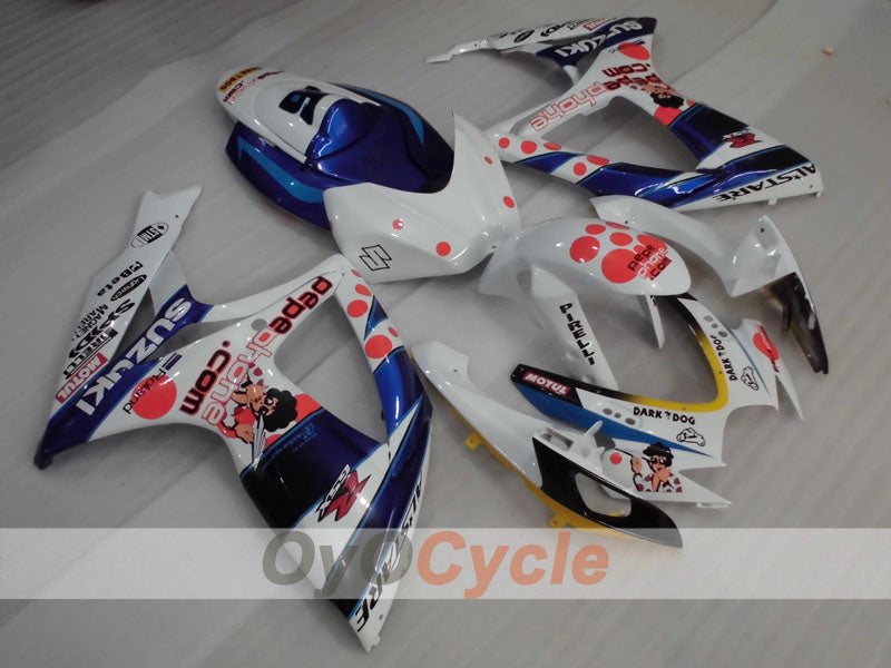 Injection Fairing kit for 06-07 GSX R750 - Blue, White - MOTUL #OYO87905352 Main image