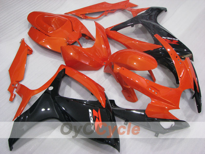 Injection Fairing kit for 06-07 GSX R750 - Orange, Black - Factory Style #OYO87905353 Main image