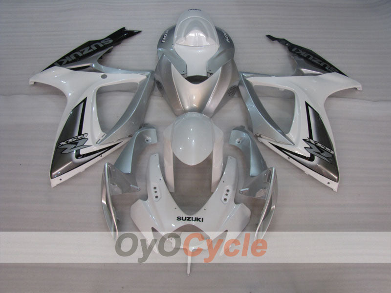 Injection Fairing kit for 06-07 GSX R750 - White, Silver - Factory Style #OYO87905357 Secondary image