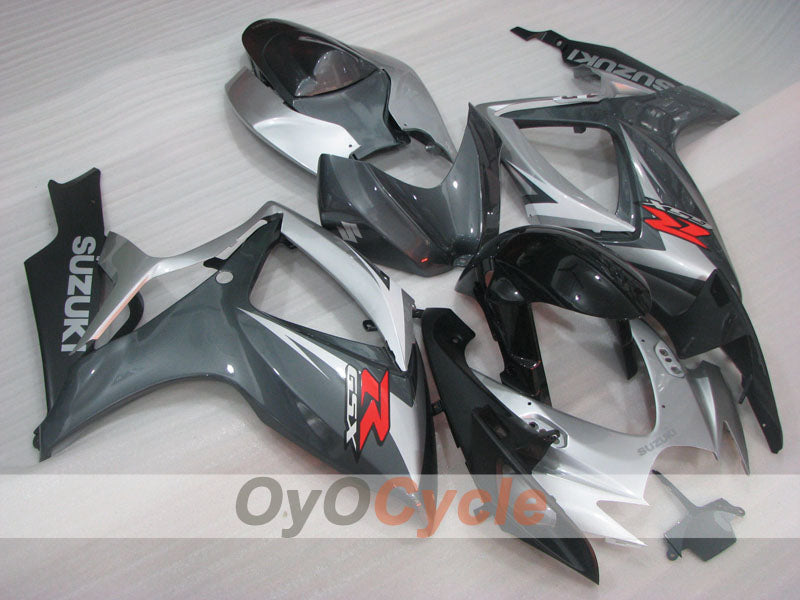 Injection Fairing kit for 06-07 GSX R600 - Black, Grey - Factory Style #OYO87905323 Main image