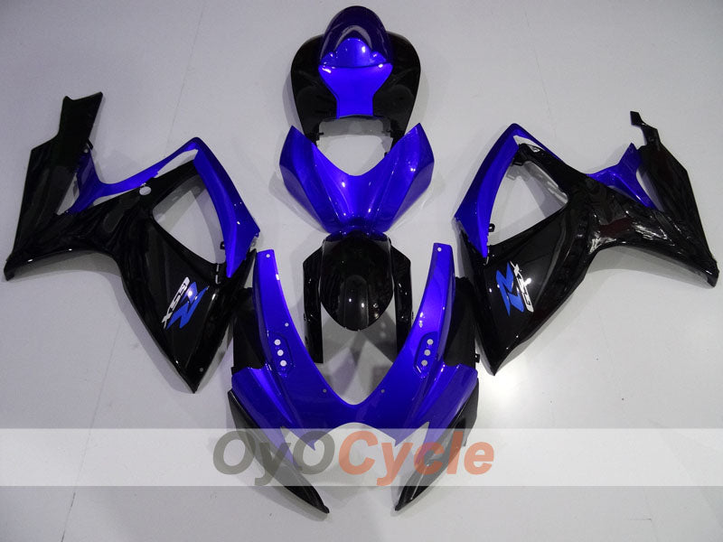 Injection Fairing kit for 06-07 GSX R750 - Blue, Black - Factory Style #OYO87905365