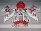Injection Fairing kit for 06-07 GSX R600 - Red, White - Lucky Strike, MICHELIN, MOTUL #OYO87905333