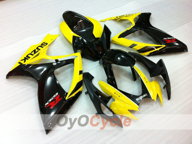 Injection Fairing kit for 06-07 GSX R750 - Yellow - Factory Style #OYO87905369 Main image