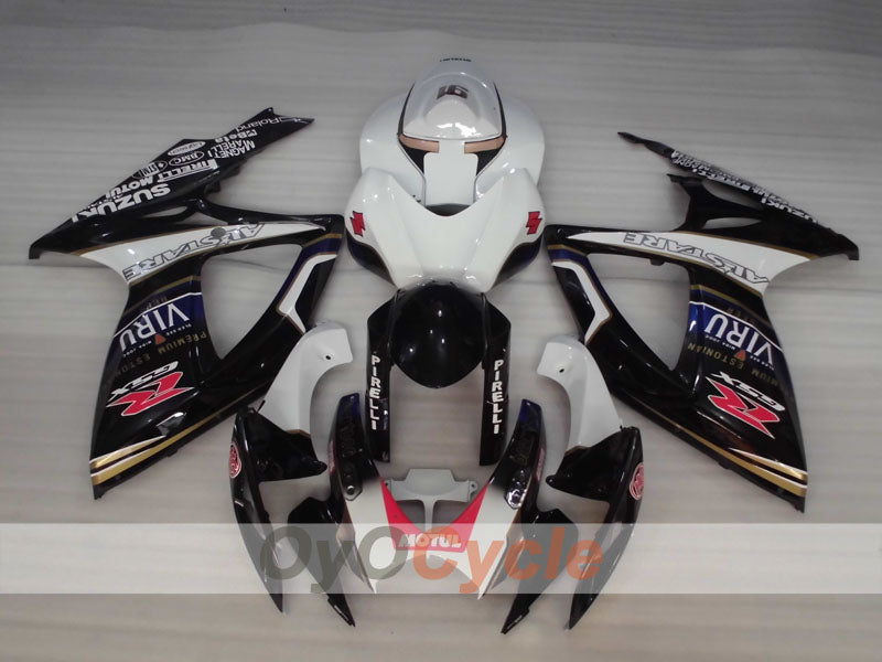 Injection Fairing kit for 06-07 GSX R600 - White, Black - MOTUL, VIRU #OYO87905338 Secondary image