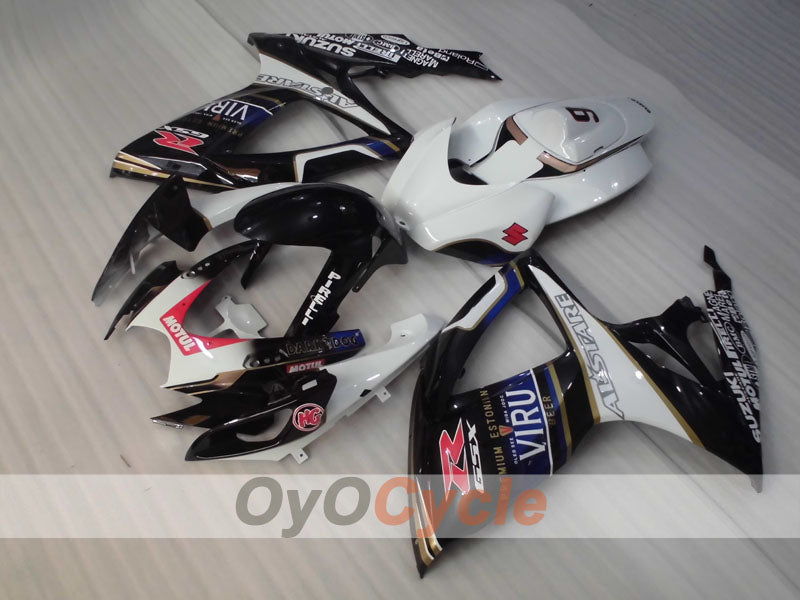 Injection Fairing kit for 06-07 GSX R750 - White, Black - VIRU #OYO87905373 Secondary image