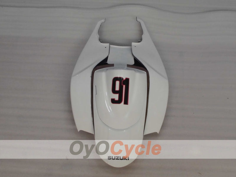 Injection Fairing kit for 06-07 GSX R600 - White, Black - MOTUL, VIRU #OYO87905338