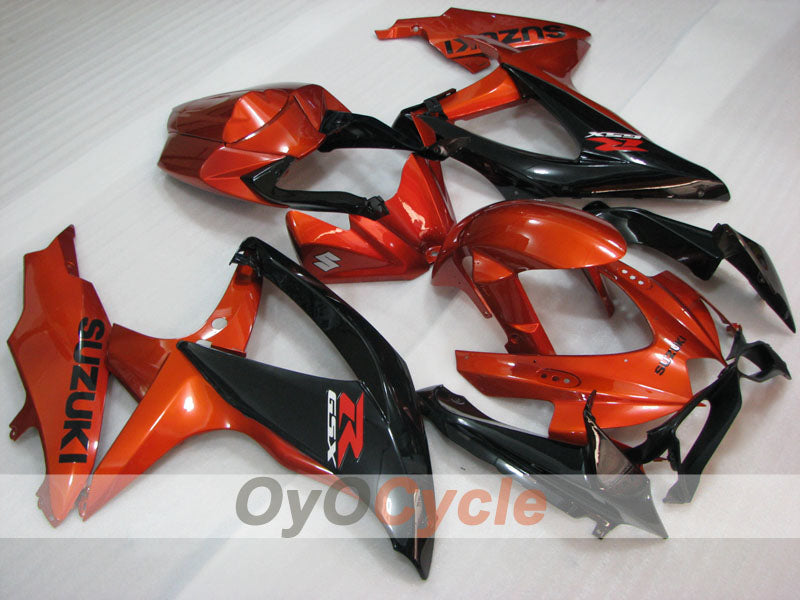 Injection Fairing kit for 08-10 GSX R600 - Orange, Black - Factory Style #OYO87905381