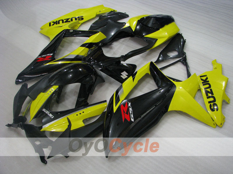 Injection Fairing kit for 08-10 GSX R600 - Yellow, Black - Factory Style #OYO87905384 Secondary image
