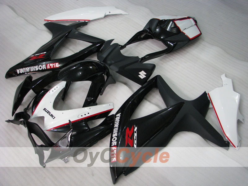 Injection Fairing kit for 08-10 GSX R600 - White, Black - YOSHIMURA #OYO87905392 Main image