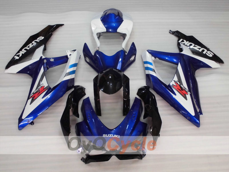 Injection Fairing kit for 08-10 GSX R600 - Blue, White, Black - Factory Style #OYO87905396