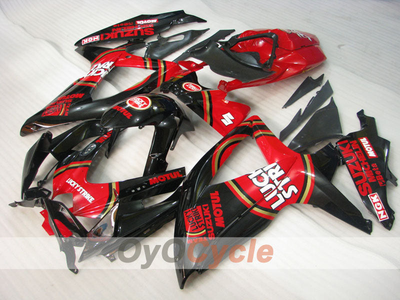 Injection Fairing kit for 08-10 GSX R600 - Red, Black - Lucky Strike #OYO87905402 Secondary image