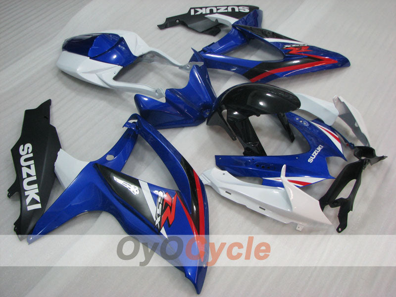 Injection Fairing kit for 08-10 GSX R600 - Blue, White, Black - Factory Style #OYO87905403 Main image