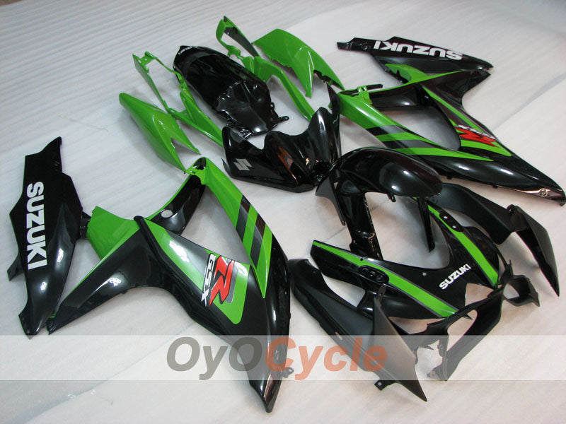 Injection Fairing kit for 08-10 GSX R600 - Green, White, Black - Factory Style #OYO87905404 Secondary image