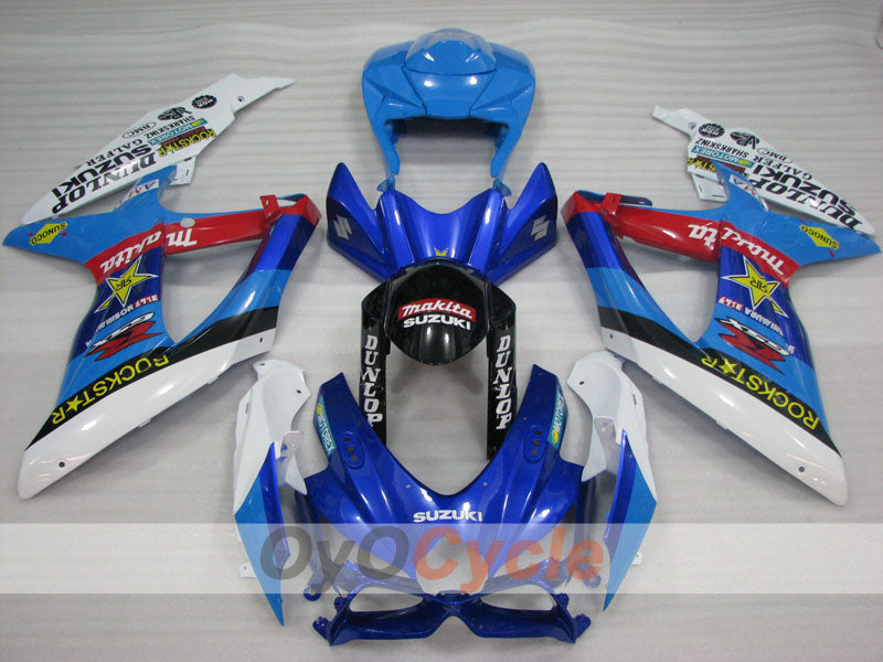 Injection Fairing kit for 08-10 GSX R600 - Blue - Rockstar #OYO87905405 Secondary image
