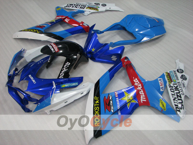 Injection Fairing kit for 08-10 GSX R600 - Blue - Rockstar #OYO87905405 Main image