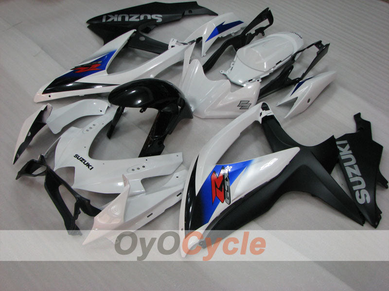 Injection Fairing kit for 08-10 GSX R600 - White, Black - Factory Style #OYO87905406 Secondary image