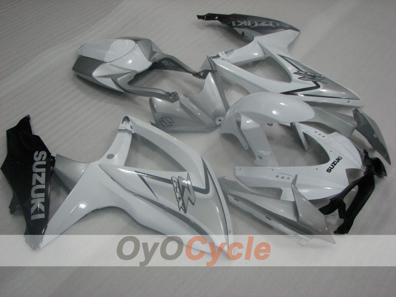 Injection Fairing kit for 08-10 GSX R750 - White, Grey - Factory Style #OYO87905451