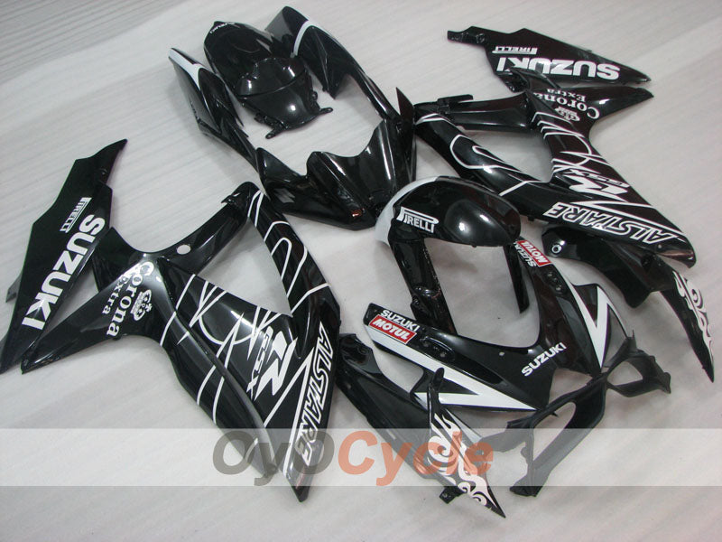 Injection Fairing kit for 08-10 GSX R600 - Black - Corona #OYO87905410
