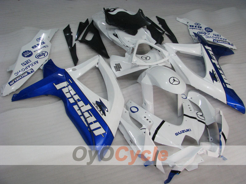 Injection Fairing kit for 08-10 GSX R600 - Blue, White - Jordan #OYO87905415 Secondary image