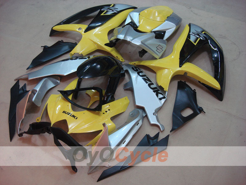 Injection Fairing kit for 08-10 GSX R750 - Yellow, Silver - Factory Style #OYO87905461 Secondary image