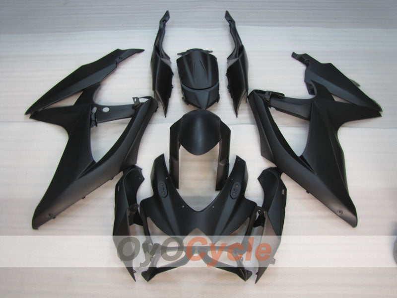 Injection Fairing kit for 08-10 GSX R600 - Black, Matte - No sticker / decal, Factory Style #OYO87905463