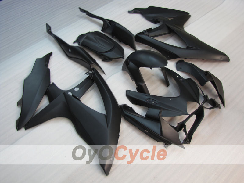 Injection Fairing kit for 08-10 GSX R600 - Black, Matte - No sticker / decal, Factory Style #OYO87905463 Main image