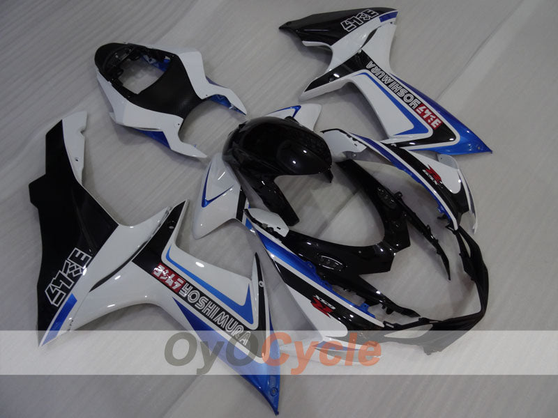 Injection Fairing kit for 11-26 GSX R600 - Blue, White, Black - YOSHIMURA #OYO87905469 Main image
