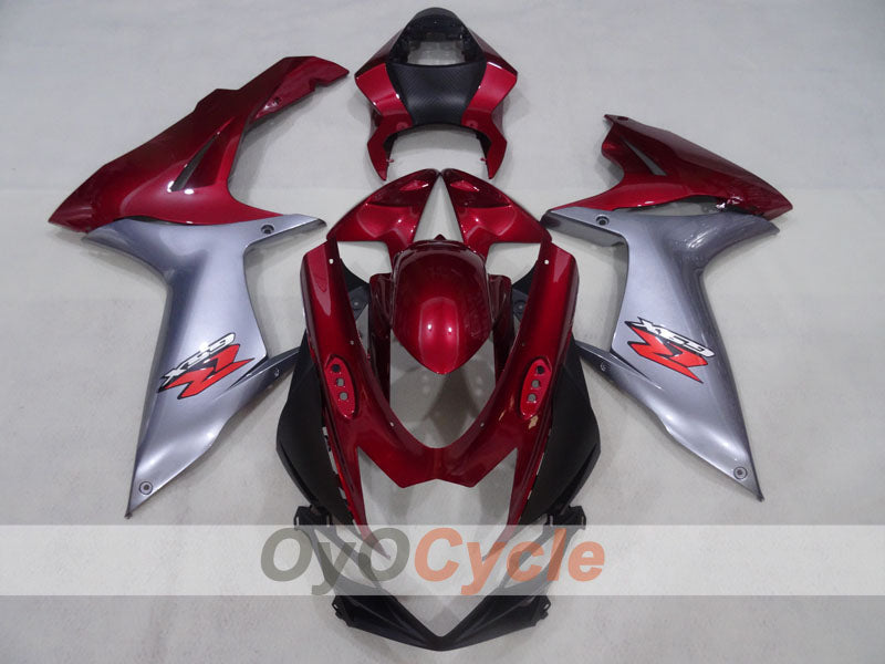 Injection Fairing kit for 11-26 GSX R750 - Red, Silver - Factory Style #OYO87905486 Secondary image