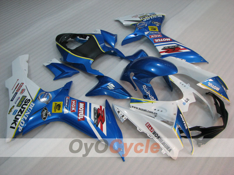 Injection Fairing kit for 11-26 GSX R600 - Blue, White - MOTUL #OYO87905471 Main image