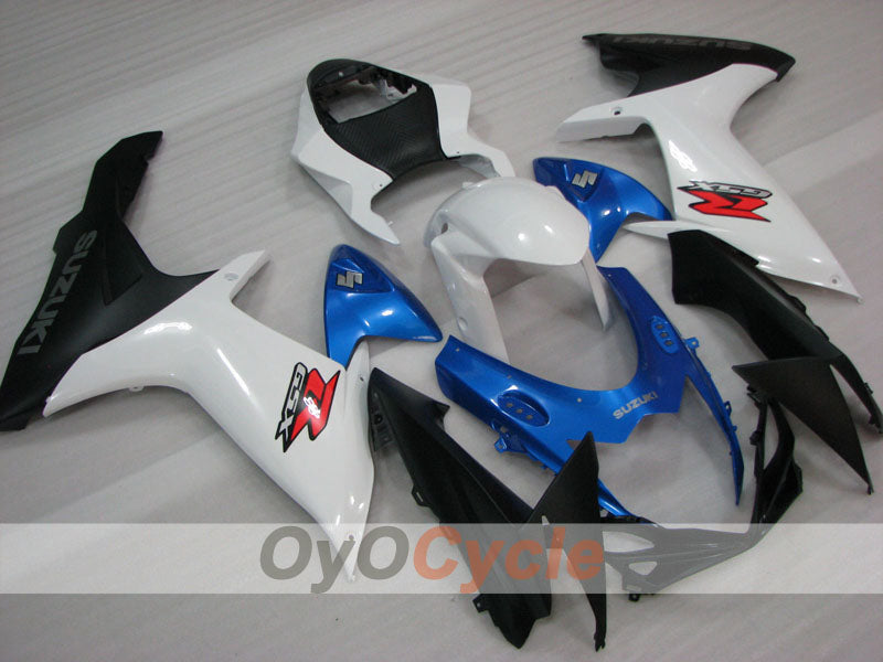 Injection Fairing kit for 11-26 GSX R600 - Blue, White, Black - Factory Style #OYO87905473 Main image